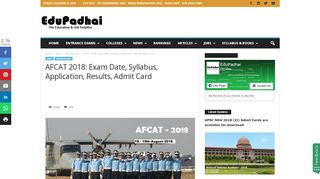 
                            9. AFCAT 2018: Exam Date, Syllabus, Application, …