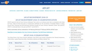 
                            8. AFCAT Recruitment 2018 -19: Notifications, Exam …