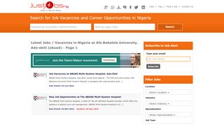 
                            6. Afe Babalola University, Ado-ekiti (abuad) Nigeria Jobs and ...