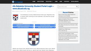 
                            9. Afe Babalola University Student Portal Login - www.abuad.edu.ng ...