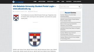 
                            5. Afe Babalola University Student Portal Login - …