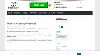 
                            4. Afficher la version simplifiée de Gmail - arobase.org