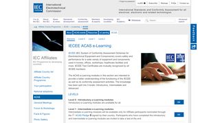 
                            9. Affiliate Country Programme > ACAS e-Learning - IECEE Welcome - IEC