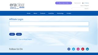 
                            2. Affiliate Login - eraclea® a new era in skin care