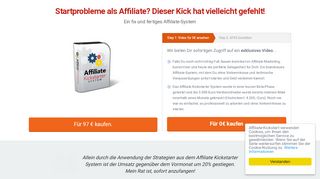 
                            8. Affiliate Marketing Kickstarter System - Ein fix und ...