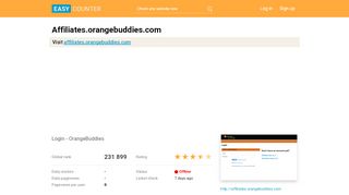 
                            8. Affiliates.orangebuddies.com: Login - OrangeBuddies