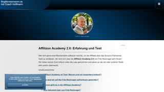 
                            10. Affilizon Academy 2.0: Erfahrung und Test | BlogMonetarisieren.de