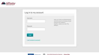 
                            2. Affinity Federal Credit Union | Login