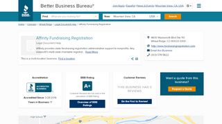 
                            8. Affinity Fundraising Registration | Better Business Bureau ...