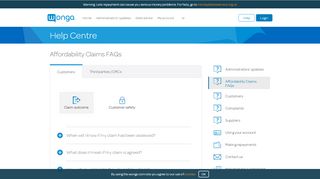 
                            1. Affordability Claims FAQs | Wonga