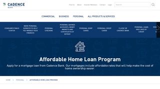 
                            9. Affordable Home Loan Program | Cadence Bank Mortgage