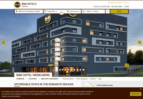 
                            7. Affordable hotels in Germany - B&B HOTELS Germany