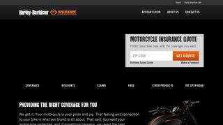 
                            8. Affordable motorcycle insurance | Harley-Davidson® Insurance