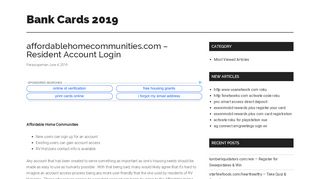 
                            9. affordablehomecommunities.com - Resident Account Login |