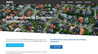 
                            7. AFG Home Loans Customer Information - Internet Banking Login