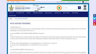 
                            2. AFGIS Serving Personnel | Indian Air Force | Government of ...