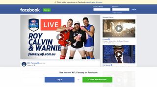 
                            8. AFL Fantasy - AFL Fantasy LIVE - Round 21 | Facebook