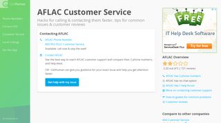 
                            8. AFLAC Customer Service - GetHuman.com