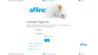 
                            10. Aflac - Investor Sign On