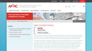 
                            10. AFMC Student Portal | The Association of Faculties of Medicine of ...