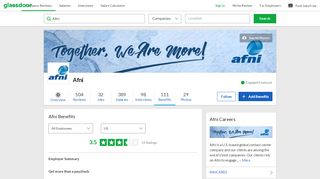 
                            1. Afni Employee Benefits and Perks | Glassdoor