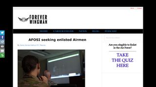 
                            8. AFOSI seeking enlisted Airmen - Forever Wingman