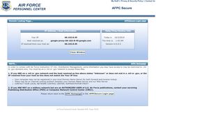 
                            3. AFPCSecure 4.0 - .Mil/.Gov Access Check