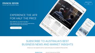 
                            2. AFR.com - Financial Review - Save 50% for 3 months