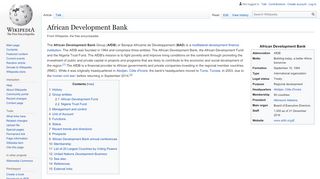 
                            5. African Development Bank - Wikipedia