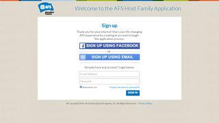 
                            7. AFS Host Family Portal: Login - AFS Global