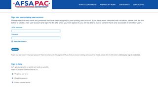 
                            1. AFSA PAC > MEMBER LOGIN