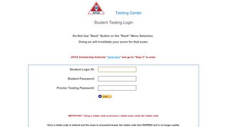 
                            5. AFSA Test Center Login - American Fire Sprinkler Association