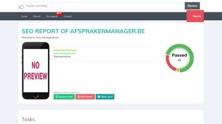 
                            9. afsprakenmanager.be | Free Online SEO Audit for ...