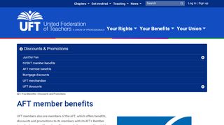 
                            7. AFT Member Benefits | United Federation of Teachers