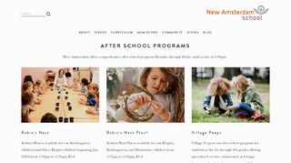 
                            9. After School Programs — New Amsterdam School