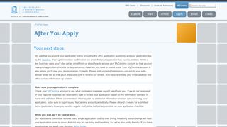 
                            3. After You Apply - UNC Admissions - UNC Chapel Hill