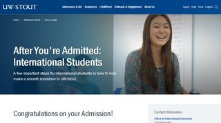 
                            9. After You're Admitted: International Students | University of Wisconsin ...