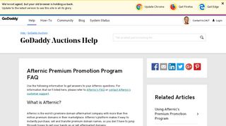 
                            8. Afternic Premium Promotion Program FAQ | GoDaddy ...