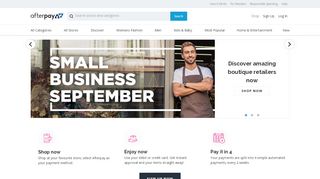 
                            5. Afterpay it! - Afterpay - Shop Now. Enjoy Now. Pay Later.