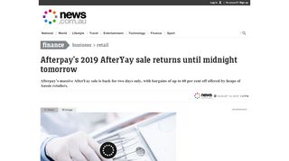 
                            9. AfterYay: Best deals, discounts in Afterpay’’s mega 2-day …