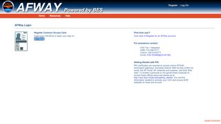 
                            6. AFWay Login - afway.af.mil