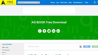 
                            6. AG BOOK Fonts Free Download - …