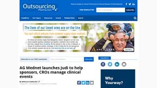 
                            7. AG Mednet launches Judi to help sponsors, CROs manage clinical ...