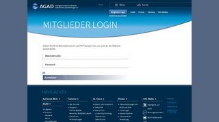 
                            1. AGAD: Mitglieder Login