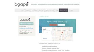 
                            4. Agape Client Portal - Agape Therapy Institute