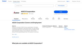 
                            4. AGCO Corporation Careers and Employment | Indeed.com