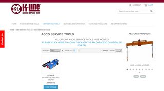 
                            7. AGCO Service Tools - K-Line Industries