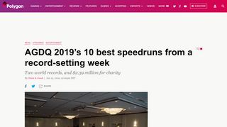 
                            5. AGDQ 2019's 10 best speedruns from a record-setting week - Polygon