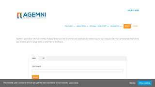 
                            1. Agemni CRM Software | Login