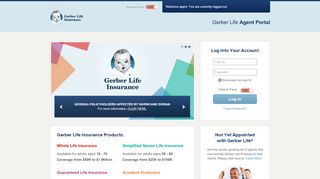 
                            10. Agency Login Portal | Gerber Life Insurance